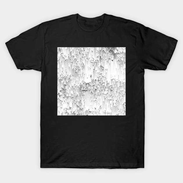 Grayscale Pixels T-Shirt by LaurenPatrick